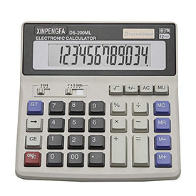 Xinpengfa Desktop Office Calculator 12 Digit Display and Big Button, Basic Business Calculator