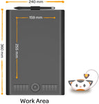 GAOMON M10K2018 10 x 6.25 inches Graphic Drawing Tablet 8192