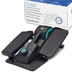 Cubii Jr: Desk Elliptical with Built in Display Monitor, Easy Assembly, Adjustable Resistance, Quiet & Compact