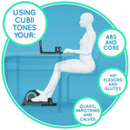 Cubii Jr: Desk Elliptical with Built in Display Monitor, Easy Assembly, Adjustable Resistance, Quiet & Compact