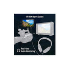 Desview R7 Field Monitor 7" 1000nit 1920X1200 Touch Screen 4K HDMI in/Output with Mini Cold Shoe, Waveform/Vector Scope/3D-LUT, Support Canon Sony Nikon Panasonic Fujifilm Camera