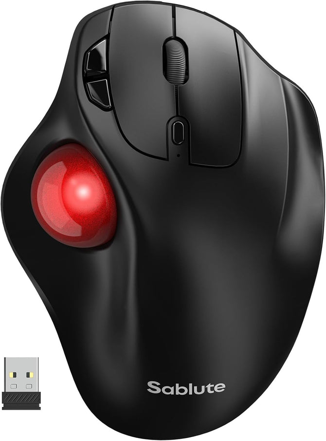 SABLUTE Trackball Ergonomic Bluetooth Mouse