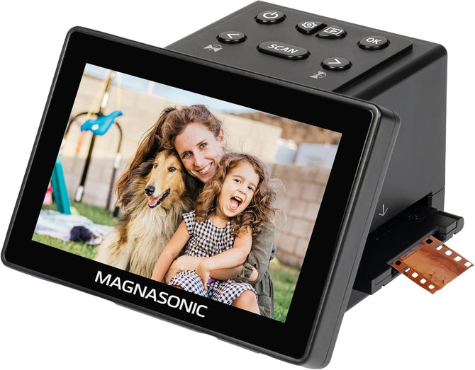 Magnasonic Film Scanner - 22MP Slide & Negative Scanner with 2.4" LCD Display