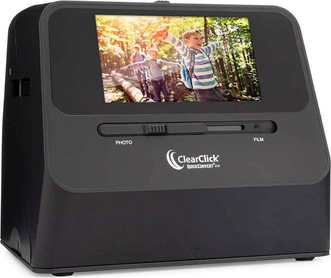 ClearClick QuickConvert 2.0 Photo & Negative Scanner - Convert 35mm Slides to Digital