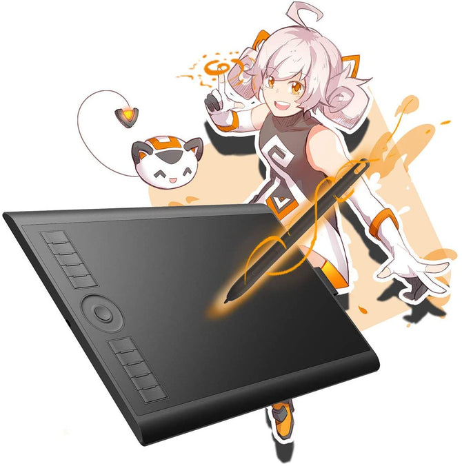 GAOMON M10K2018 10 x 6.25 inches Graphic Drawing Tablet 8192