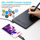 Huion Inspiroy H640P Graphics Drawing Tablet with Battery-Free Stylus