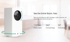 Wyze Cam Pan, Wi-Fi Indoor Smart Home Camera with Night Vision, White - WYZECP1