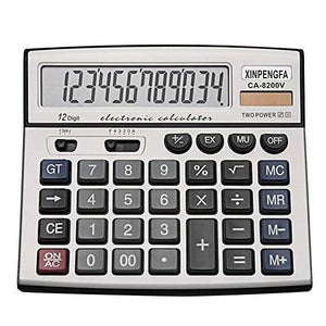 Deli Standard Function Basic Calculator, 12 Digit Desktop Calculator