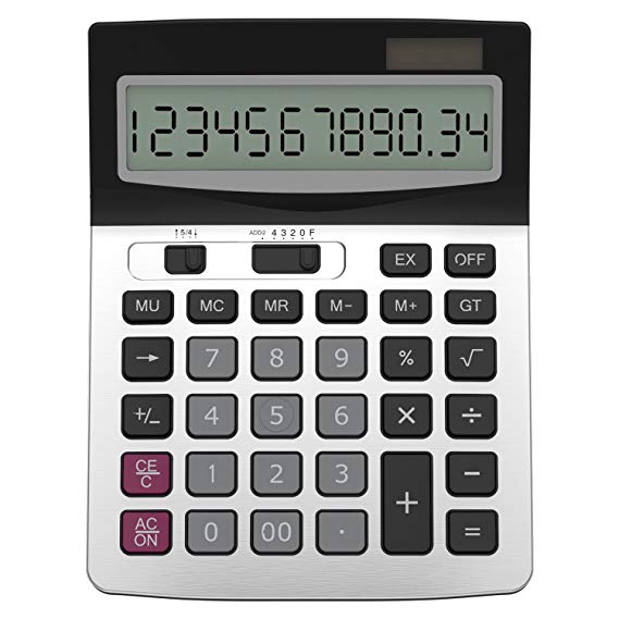 Calculator, Splaks 2 Pack Standard Functional Desktop Calculator
